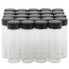 30ml (1 Oz) Clear Glass Vials Liquid Sample Transparent Glass Bottles Screwcap Lab Capacity Container Pack of 24