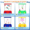 Gejoy 4 Pieces Water Games Handheld Stocking Stuffers for Kids Mini Waterful Ring Toss Retro Pastime Toys Car Games Christmas Party Favor for Kids Adults Gifts(Modern Style)