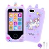 Kids Phone for Girls,Christmas Birthday Gifts for 3 4 5 6 7 8 Years Old Girls,Touchscreen Learning Toys for Girls Age 3-11 with Dual Camera