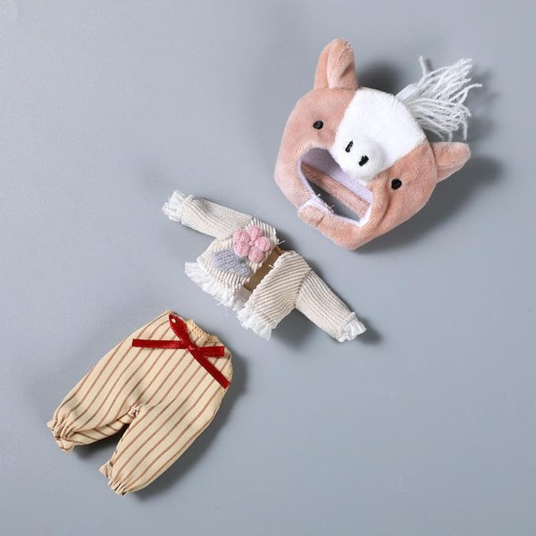 Ob11 Doll 1/12 Scale Cute Animal Style Doll Clothes Set Doll Birthday, BJD Doll Accessories - I