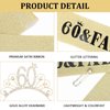 YARIEW 60th Birthday Decorations 60th Birthday Headband + 60 & Fabulous Birthday Sash + Pearl Pin Set, 60th Birthday Sash and Tiara for Women, Happy 60th Birthday Gifts for Women Gold