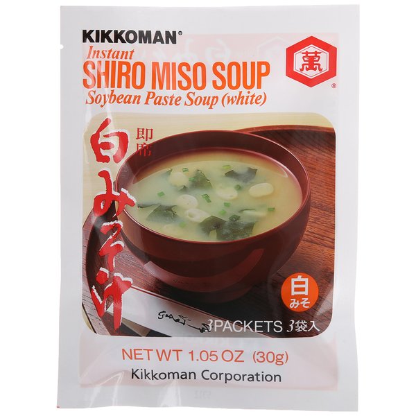 Kikkoman Instant Shiro Miso Soup, 3 ct, 1.05 oz