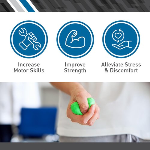 Body Sport Standard Hand Therapy Putty, Blue, 4 Oz., Firm, Strengthening Therapy Putty for Physical Rehabilitation