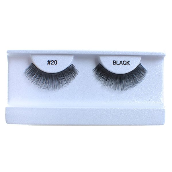 30 Pairs False Eyelashes Fake Eyelashes 100% Human Hair Black #20