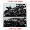 Therina Toy Cars Model Jesko Black Alloy Collectibles Die-cast Vehicles with Sound and Light