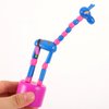 STOBOK 5Pcs Wooden Giraffe Figurine Toy Dancing Rocking Giraffe Finger Puppets Push Up Toys for Boys Kids Girls (Random Style)