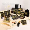 78 Tarot Cards with Guidebook - Tarot Deck Gift Set with Tarot Cloth & Holder, Chakra Stones & More, Black Tarot Cards Deck Fortune Telling Game Craft Cardboard for Beginners and Expert Readers