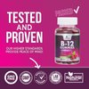 Vitamin B12 Gummies 3000 mcg, Extra Strength B 12 Gummy for Adults and Kids, B-12 Energy & Immune System Support Vitamins, Dietary Supplement, Raspberry Flavored, 30 Day Supply - 60 Count