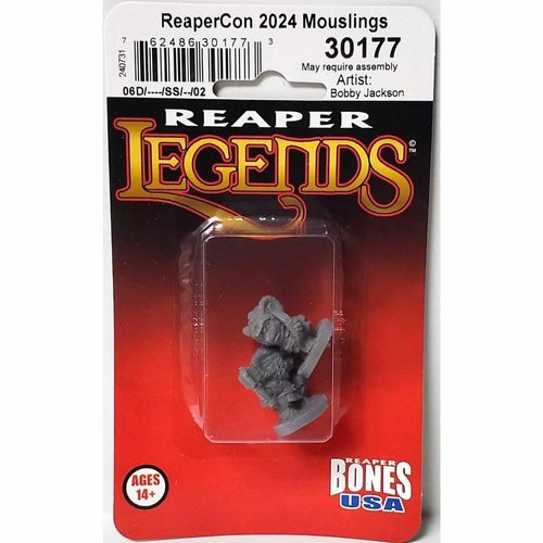 REAPER Mouslings Miniature Figure 25mm Heroic Scale Bones USA Miniatures