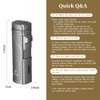 PIPITA Torch Lighter Windproof Cigar Lighter Jet Quad Flame Refillable Butane Cigarette Lighter with Punch (Without Butane Gas)