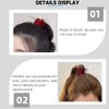 Beaupretty 4pcs Ponytail Artifact Mini Barrettes Women Jaw Clips Hair Claw Clip Goody Hair Clips for Women Small Jaw Clips for Hair Tiara Red Small Hair Catch The Side Velvet Miss