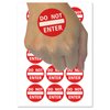 Do Not Enter Sign Red Circle Temporary Tattoo Water Resistant Fake Body Art Set Collection - 54 1" Tattoos (1 Sheet)