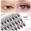 Bodermincer 20D 0.07mm Thickness 8-22mm To Choose Grafting False Eyelashes False Eyelashes Individual Natural Long Mink Fake Eyelashes Extension Handmade Bulk Wholesale (10mm)