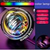 HMJQSOT Auto Start Gyro Ball,Wrist Power Ball,Strengthener and Forearm Gyro Ball Wrist Exerciser,Wrist Ball for Strengthen Arms,Fingers,Wrist Bones Muscles,Auto-Start Colorful Lighting (Black)