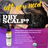 Organic Anti-itch Scalp Treatment, Soothing and Nourishing Treatment for Dry, Flaky Scalps, Anti-Dandruff Scalp Oil Enriched with Tea Tree, Lavender and Rosemary Oil, 2oz