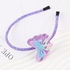 Doneace Butterfly Headband Purple Sparkly Hair Bands for Women Girls Cute Glitter Hair Hoop Hair Accessories Costume Headdress for Holiday Birthday Decoration Party Supplies Gift 1PCS