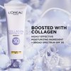 L'Oreal Paris Collagen Moisture Filler Face Cream with Broad Spectrum SPF 30, Anti-Aging Face Moisturizer and Daily Sunscreen For Face, Includes Face Serum Sample