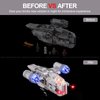 Decoration Light Kit for Lego The Razor Crest The Mandalorian 75292 Set,Pack with USB Powered Lights and Cables Without Building Blocks Model (Basic Version)