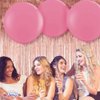 PMU Premium Latex Balloons - Jumbo Size Balloons for Birthdays, Wedding Parties, Baby Shower, Indoor & Outdoor Party Events & Decoration Supplies - Made in USA, 36 Inch Flamingo Pink, Pkg/3