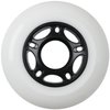 Players Choice Replacement Inline Skate Wheels Outdoor with Hybrid Ceramic Bearings - White 80mm 89A