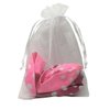 COTOSEY 60Pcs Sheer Organza Drawstring Pouches Gift Bags 6x9 Inches - White