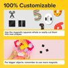 Magnetic Squares - Self Adhesive Magnetic Squares (Each 4/5" x 4/5") - Industrial Flexible Sticky Magnets - Peel & Stick Magnetic Sheets - Tape is Alternative to Magnetic Stickers, Magnetic Strip