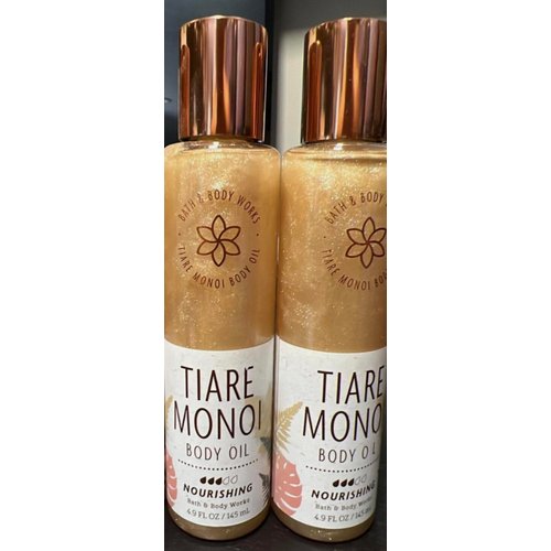 2 Tiare Monoi Shimmer Nourishing Body Oil bath body 4.9oz