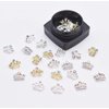 LIFOOST 30Pcs Crown Nail Charms with Rhinestones Gold and Silver Nail Jewelrys for Nail Art 3D Women Nails Big Crown (Style1)