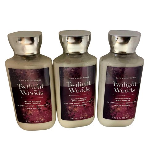 Bath & Body Works Twilight Woods Signature Collection Body Lotion 8 fl oz (236 ml) - New Formula (3 Pack)
