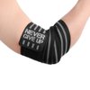 HYFAN Professional Elbow Wrist Wraps 40" Elastic Elbow Support for Weightlifting Workout Bodybuilding Gym Fitness (Gray)