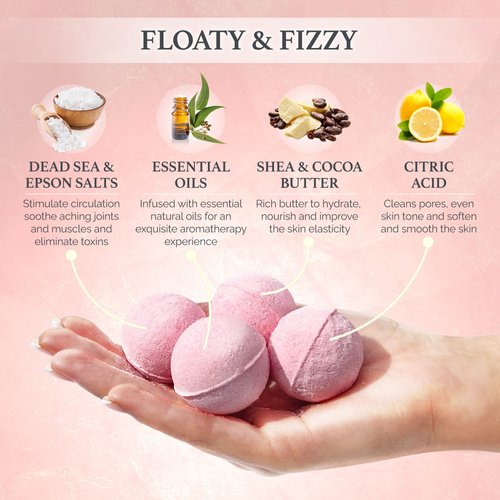 Empire Scented Candles & Bath Bombs Set, Gifts for Women, Birthday Gifts for Her, 20pcs Set Gifts for Her, Birthday Gift for Women with Rose Scented Soap Flowers