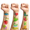 114 PCS Funny Caterpillar Temporary Tattoos Sticker Butterfly Bug Caterpillar Birthday Party Decorations Supplies Favors Gifts Girls Boys Baby Showers Prizes Cute Tattoo School Reward Themed