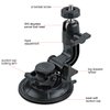 ASOCEA Action Camera Suction Cup Mount Windshield Camera Holder Tripod Adapter with Screw Compatible with Gopro Hero 11 10 9 8 7 6/AKASO EK7000/Brave 4/Dragon Touch/DJI OSMO Action/Insta360 X3 x2