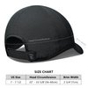 GADIEMKENSD Performance Running Hat for Men Stretchy Dri Fit Baseball Cap with Breathable Vented Mesh Cooling Golf Dad Hat for Hiking Tennis Workout Gym Outdoor Sports Black