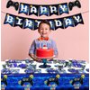 Video Game Party Supplies - Gamer Birthday Decoration Kit for Boys, Including HAPPY BIRTHDAY Banner, Plates, Cups, Napkins, Tableware, Tablecloths, for Kid Birthday Decoration - Serves 20