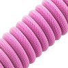 CableMod Classic Coiled Keyboard Cable (Strawberry Cream, USB A to USB Type C, 150cm)