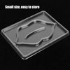 Sonew 5pcs Lip Mask, Transparent ABS Reusable Lip Beauty Mask Maker, Portable Lip Mask Patch Tray Plate for DIY