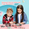 28 Pack Valentines Day Greeting Cards with Toys for Kids, Mini Fingerboard Valentine School Classroom Exchange Prizes for Students, Party Favors for Children's Birthday Gift (Finger Skateboards)