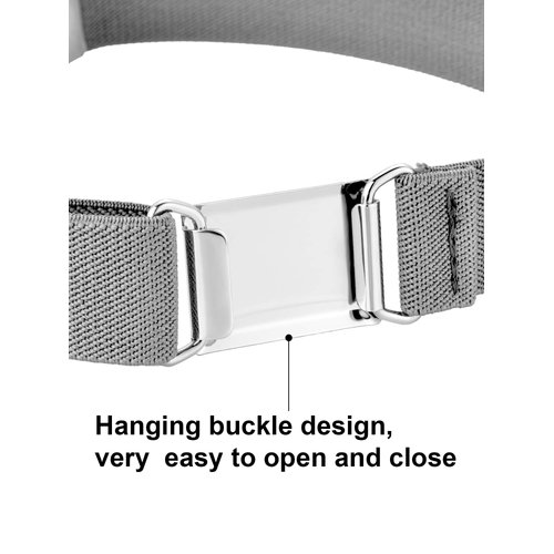 Tatuo 4 Pieces Kids Buckle Belt Kid Adjustable Elastic Belt Boy Stretch Belt for Children Favor (black, gray, brown, navy blue)