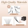 LASHVIEW 1000 Fans Pre Made Fans Lash Extensions, 3D 5D 10D Premade Fans Eyelash Extensions 8-15 mm Mixed Length Promades Eyelash Fans Professional Pre Made Lash Fans (10D-0.07-D 8-15mm)