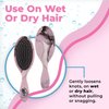 Wet Brush Original Detangler Hair Brush, Dusty Rose - All Hair Types - Ultra-Soft IntelliFlex Detangler Bristles Glide Through Tangles with Ease - Pain-Free Comb for Men & Women