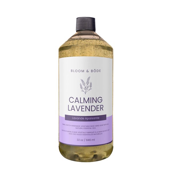 Liquid Hand Soap Refill with Essential Oils, Calming Lavender Scent, 32oz
