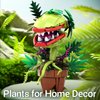 Sinuraii Audrey II Piranha Plant Flower Building Blocks Sets, Cannibal Plants Building Set, Openable Mouth Idear Gift Toy, Bonsai Plants Christmas Halloween Horror Décor Gifts for Adults