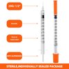 100PACK 1ml Syringes with 29Ga 1/2 Inch Needle, Individually Wrapped Lab Supplies (1CC 29G 1/2" 100PACK)