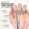 GAOY Sage Gray Gel Nail Polish, 16ml Soak Off UV Light Cure Gel Polish for Nail Art DIY Manicure at Home, Color 1289