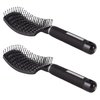 PERFEHAIR Curved Vented Hair Brush 2-Pack - Ergonomic Detangling and Massage Blow Dry Brush for Thick Hair, Vented Hairbrush for Women & Men