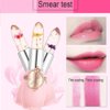 Pakivs 3Pcs Crystal Flower Jelly Lipstick Set,Magic Temperature Color Change Lip Gloss Long Lasting Clear Nutritious Moisturizer Lip Balm (Pink) (flower lipstick)
