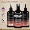Rosemary Oil for Hair Growth with Castor, Jojoba, and Biotin, Natural Hair Strengthening Serum, Scalp and Beard Oil, Aceite De Romero Para El Cabello