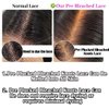 16 Inch Straight Human Hair Wigs 13×4 Straight Lace Front Wigs 220 Density Double Drawn Blunt Cut Long Bob Wig for Black Women Pre Plucked Bleached Knot Brazilian Hair HD Transparent Lace Frontal Wig