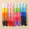 40PCS 2 Inch Baby Hair Bows Clips for Girls Grosgrain Ribbon Fully Lined Infant Hair Clips Accessories for Baby Girls Newborns Toddler in Pairs